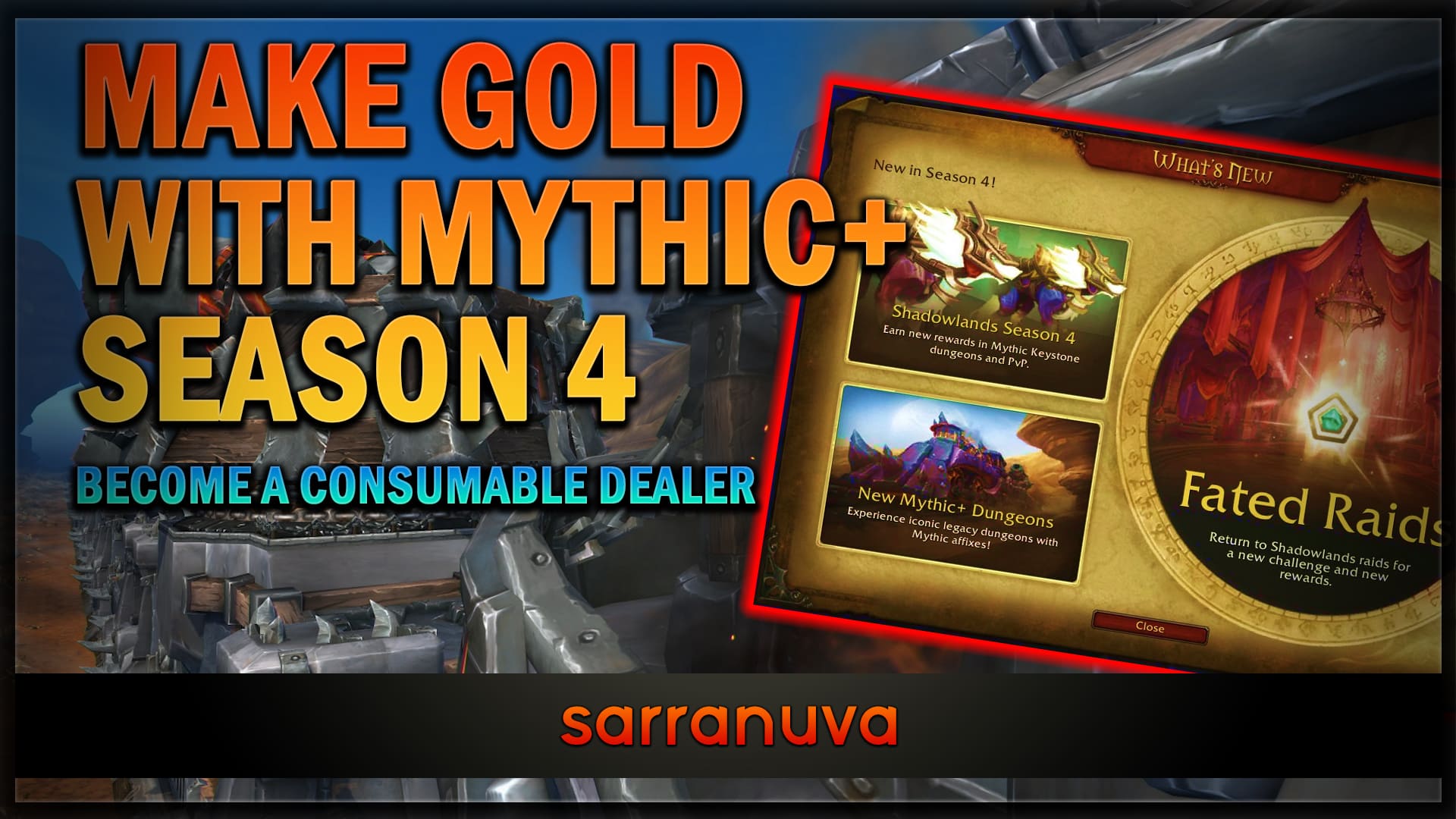 Make Gold With Mythic+ Season 4 in World of Warcraft - Become a Consumable Dealer